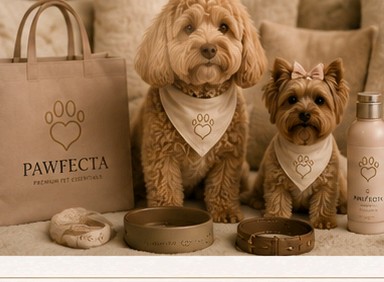 A thoughtfully styled pet product lifestyle scene